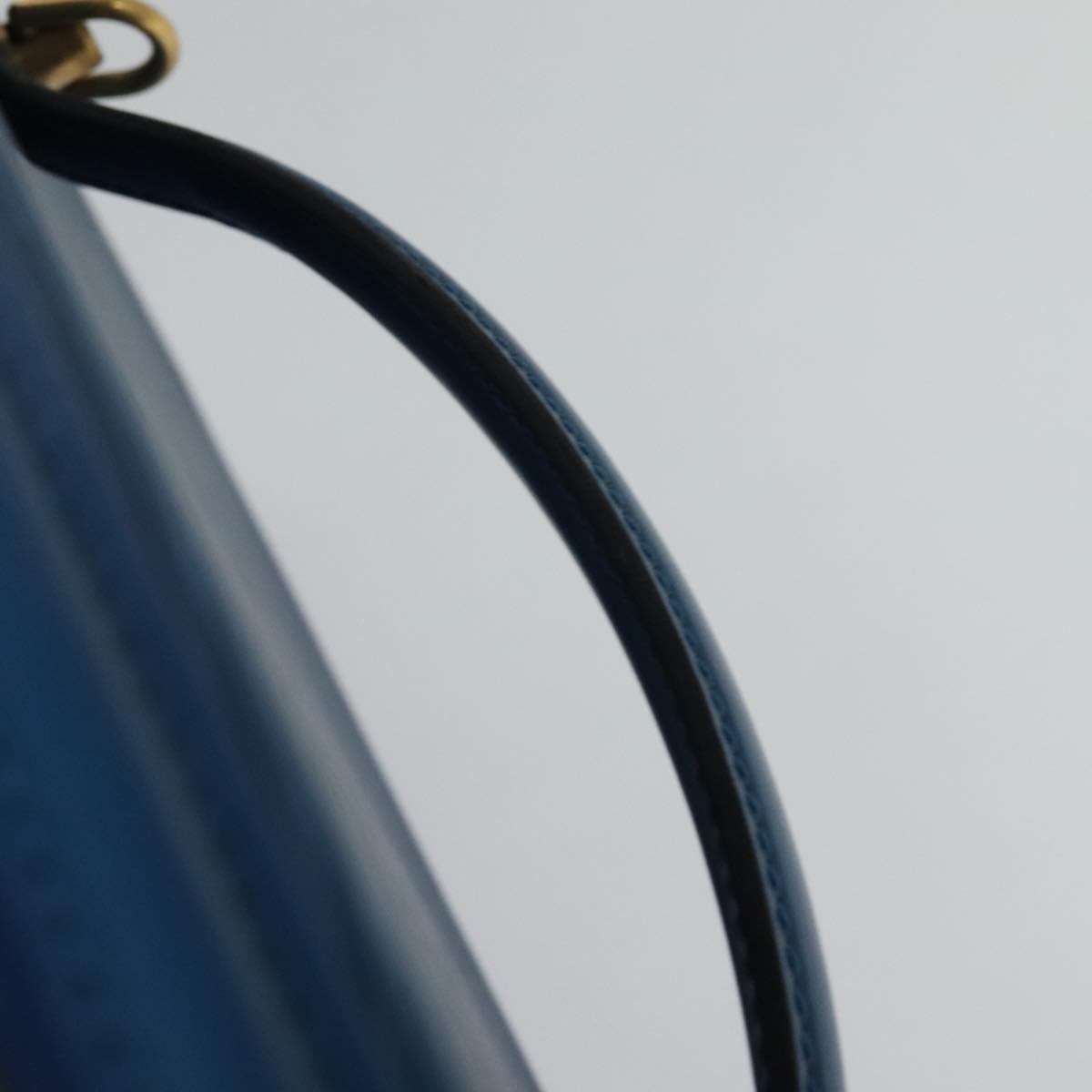 Louis Vuitton Nice, Blue, Leather, handbag