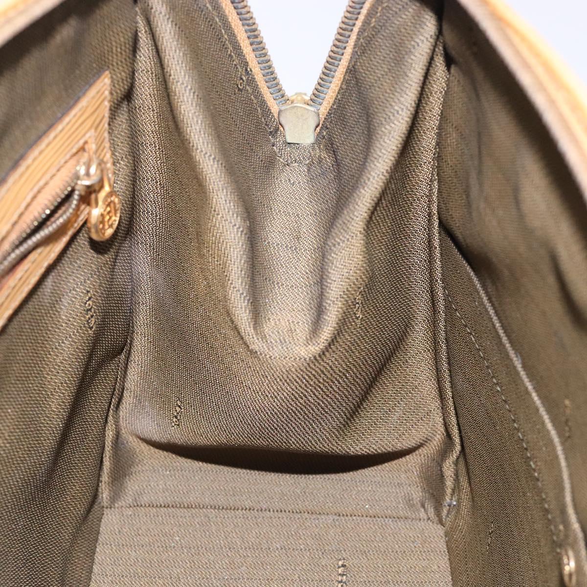 Fendi Zucchino, Black, "CANVAS, LEATHER", handbag