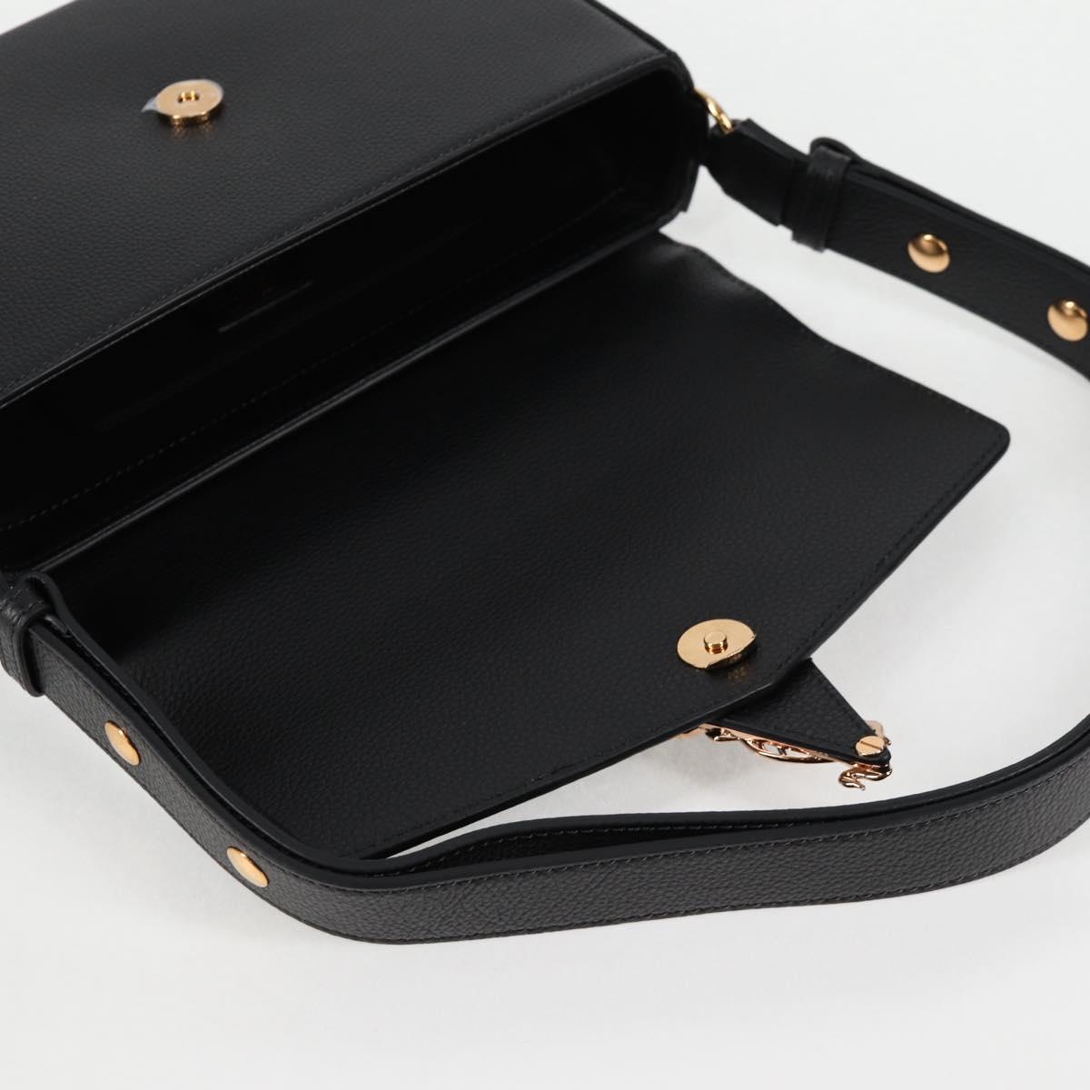 Versace Medusa, Black, Leather, shoulder