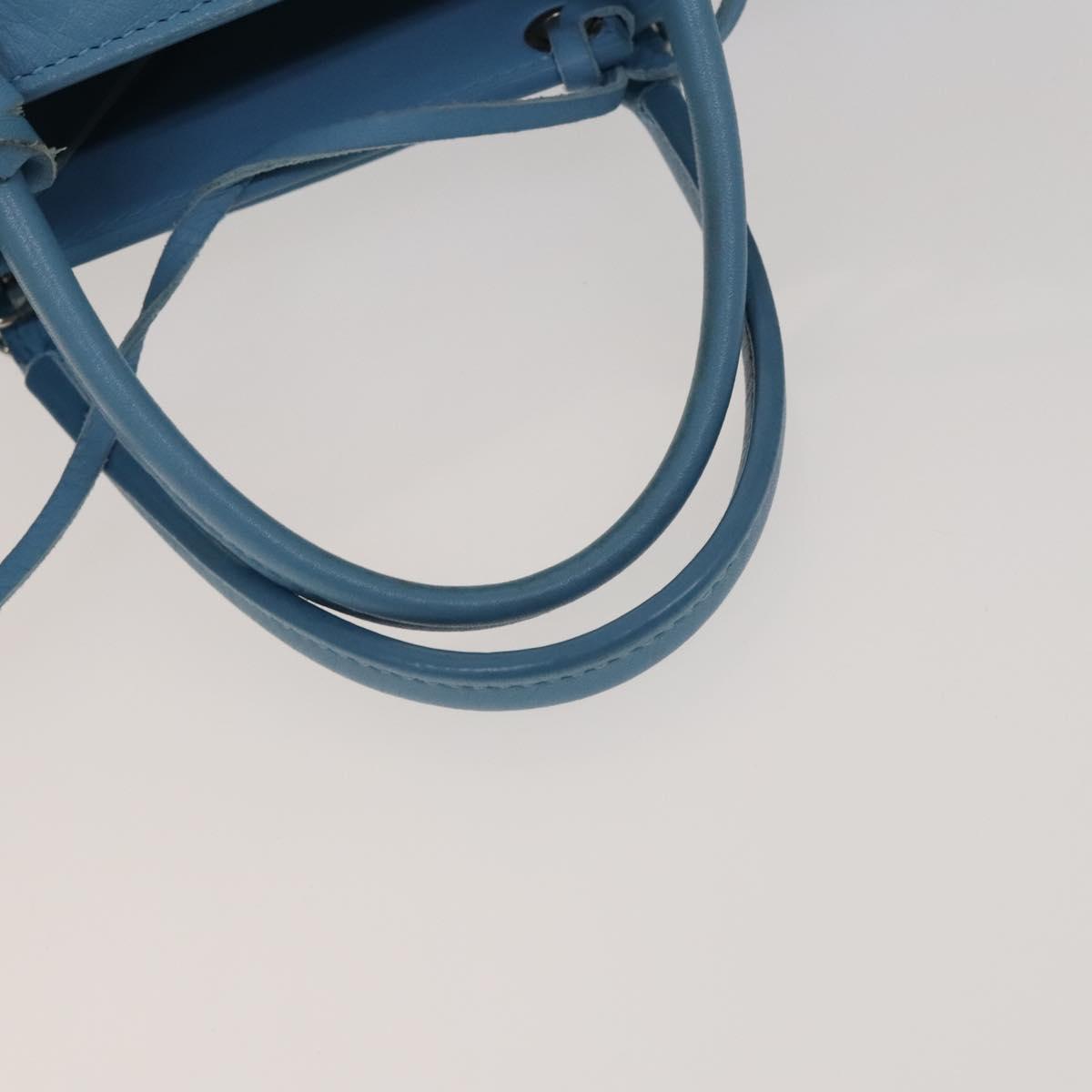 Balenciaga Papier, Blue, Leather, handbag