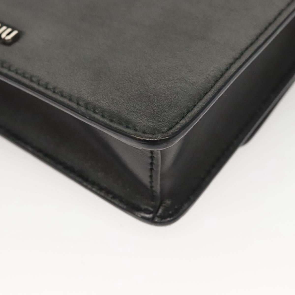 Miu Miu, Black, Leather, shoulder