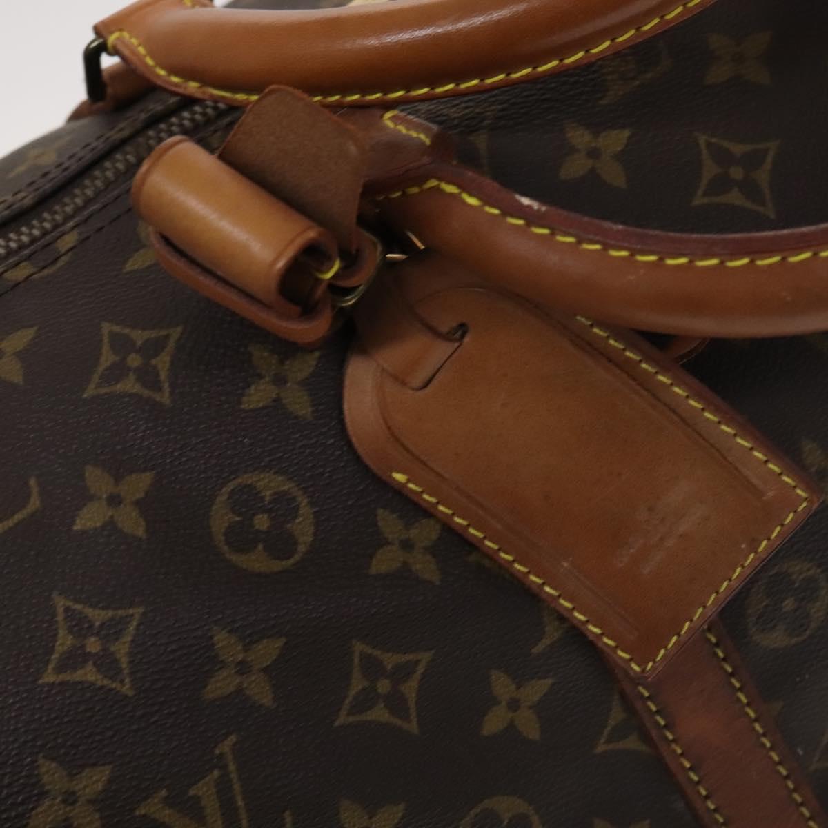Louis Vuitton Keepall 55, Brown, Canvas, travel