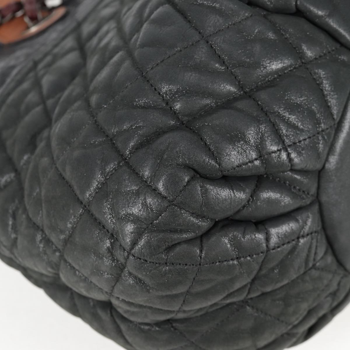 Chanel Cabas, Khaki, Leather, handbag
