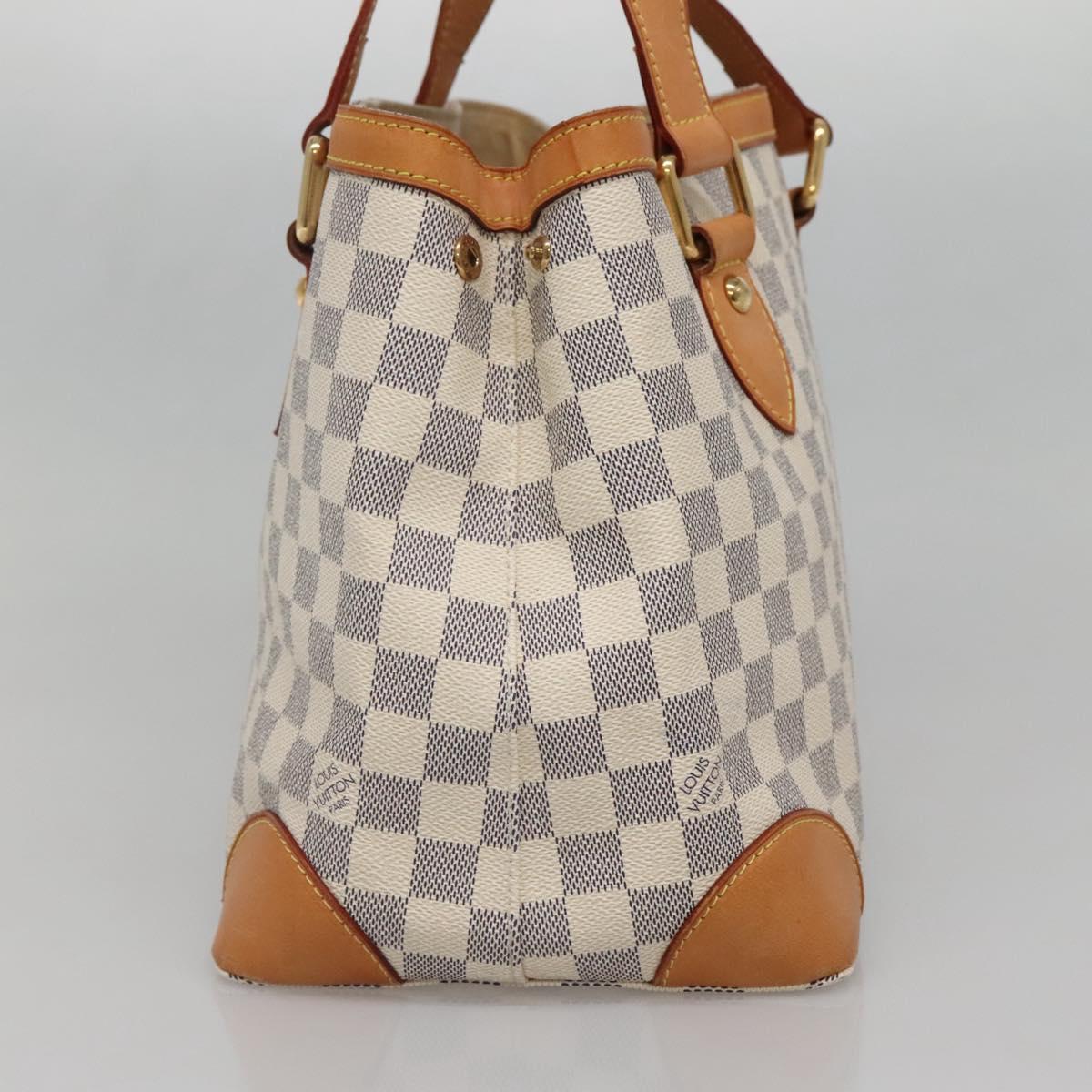 Louis Vuitton Hampstead, White, Canvas, tote