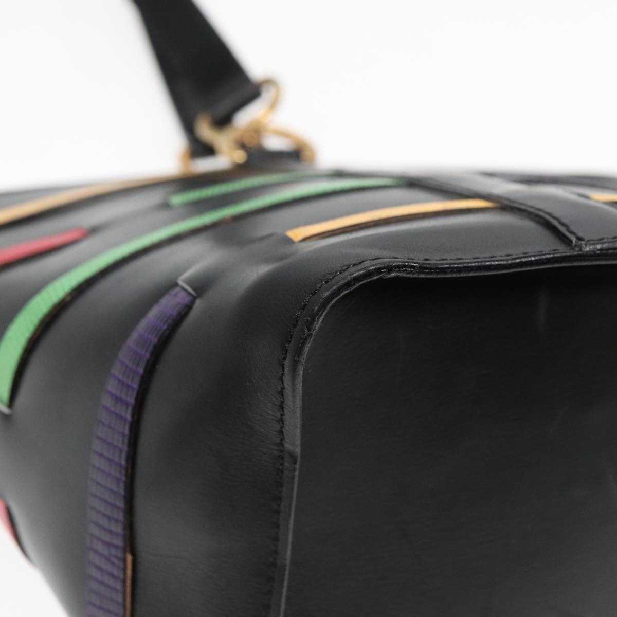Céline, Black, Leather, shoulder