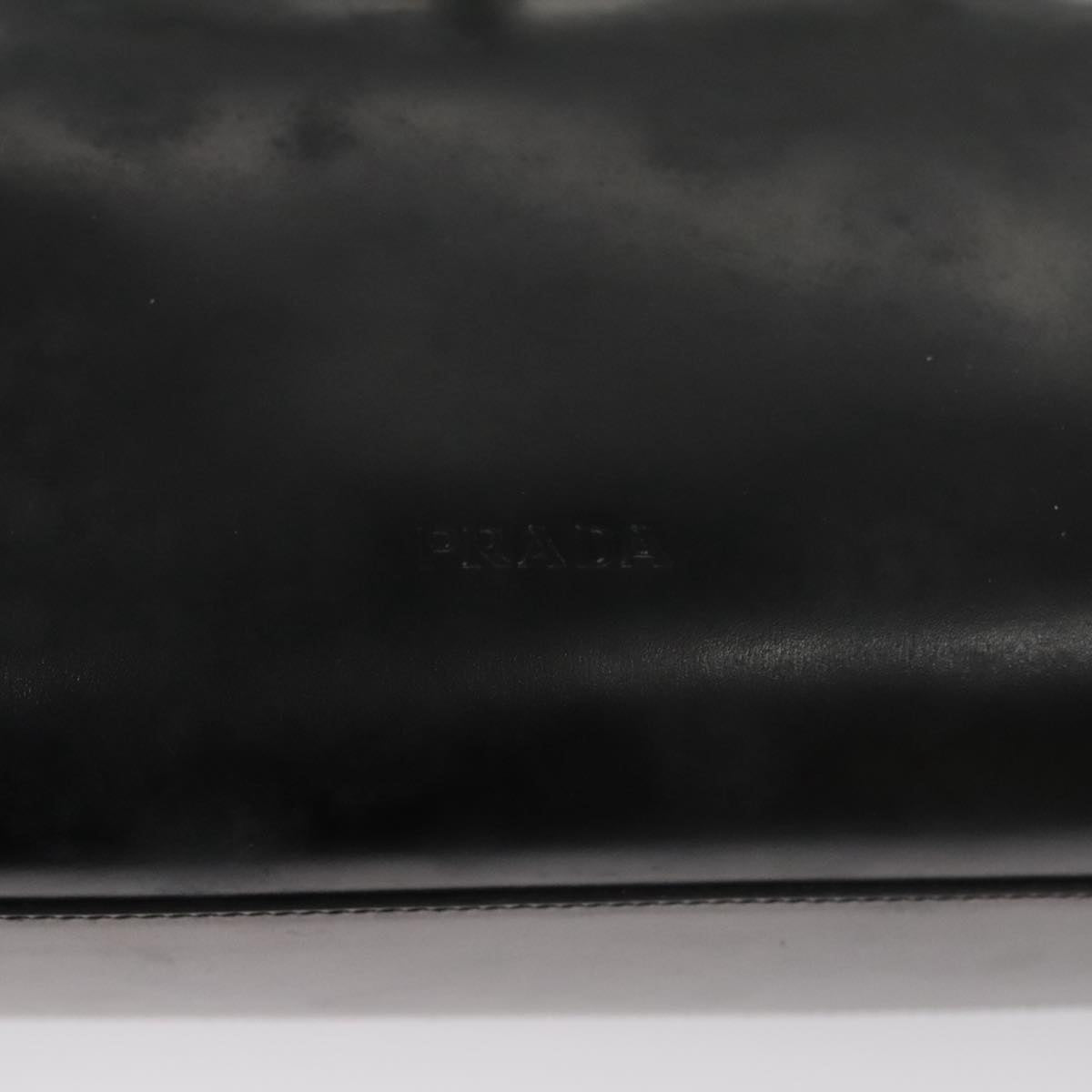Prada Flame, Black, Leather, handbag