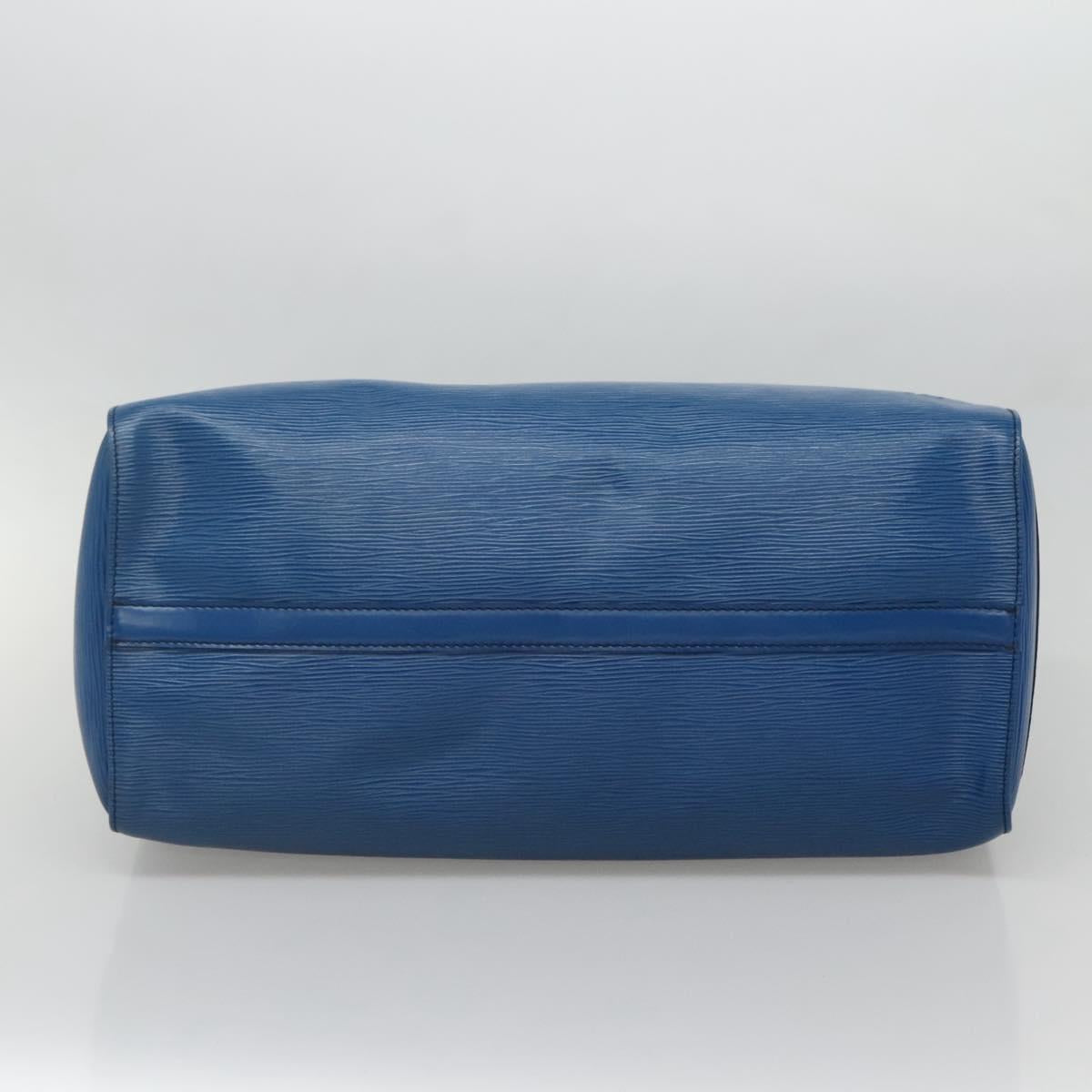 Louis Vuitton Speedy 40, Navy, Leather, handbag