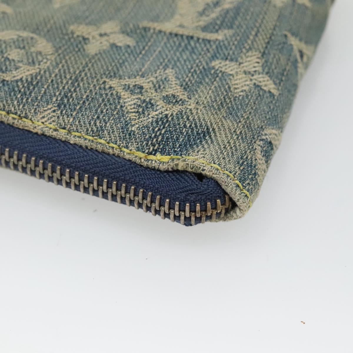 Louis Vuitton Zippy wallet, Blue, Denim - Jeans, wallet