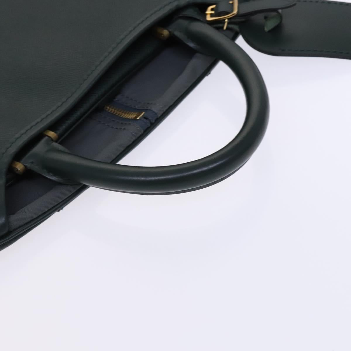 Louis Vuitton Garment case, Green, Leather, travel