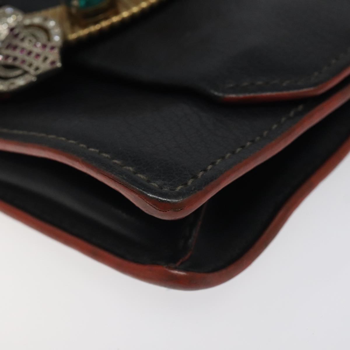Miu Miu Madras, Black, Leather, shoulder