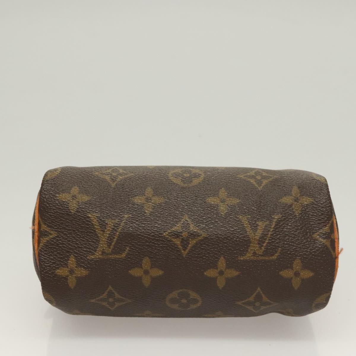 Louis Vuitton Mini speedy, Brown, "CANVAS, LEATHER", handbag