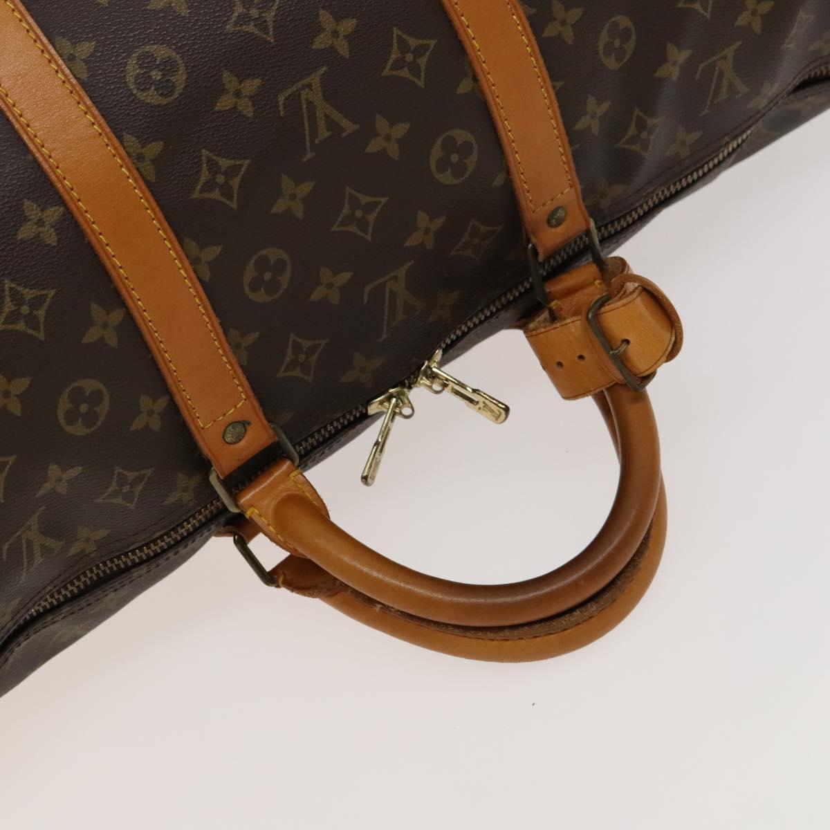 Louis Vuitton Keepall 60, Brown, Canvas, travel