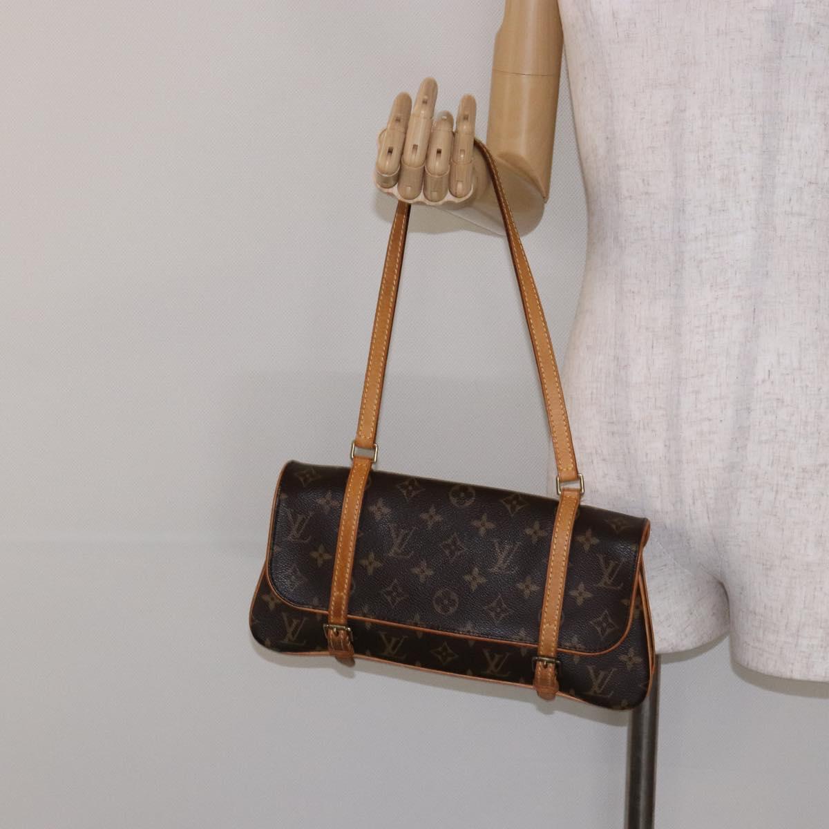 Louis Vuitton Marelle, Brown, Canvas, shoulder