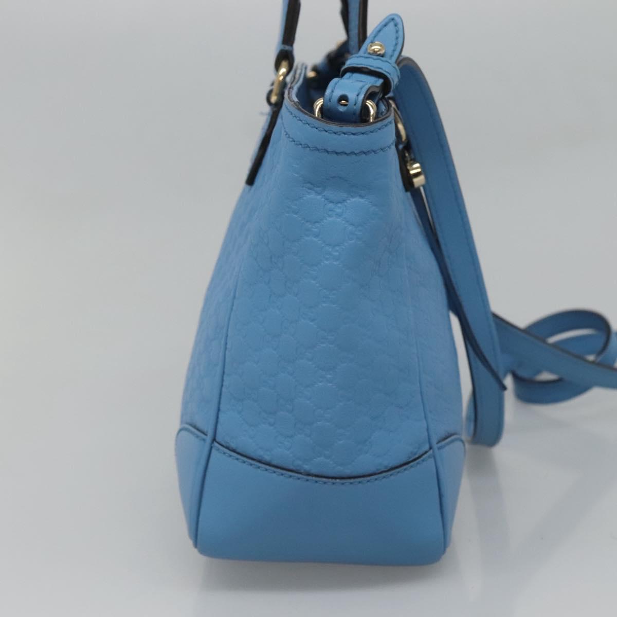 Gucci Micro guccissima, Blue, Leather, handbag
