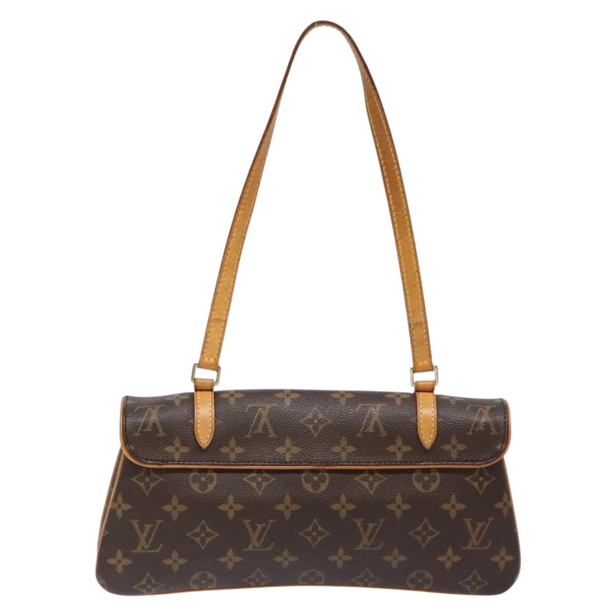 Louis Vuitton Marelle, Brown, Canvas, shoulder