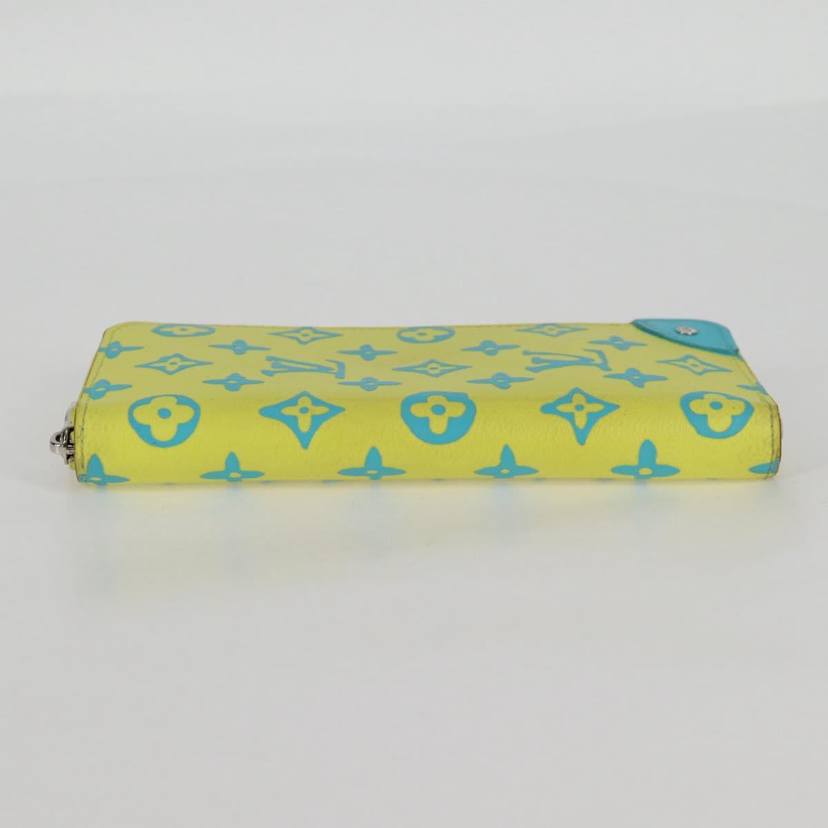 Louis Vuitton Zippy Wallet Vertical, Yellow, Canvas, wallet