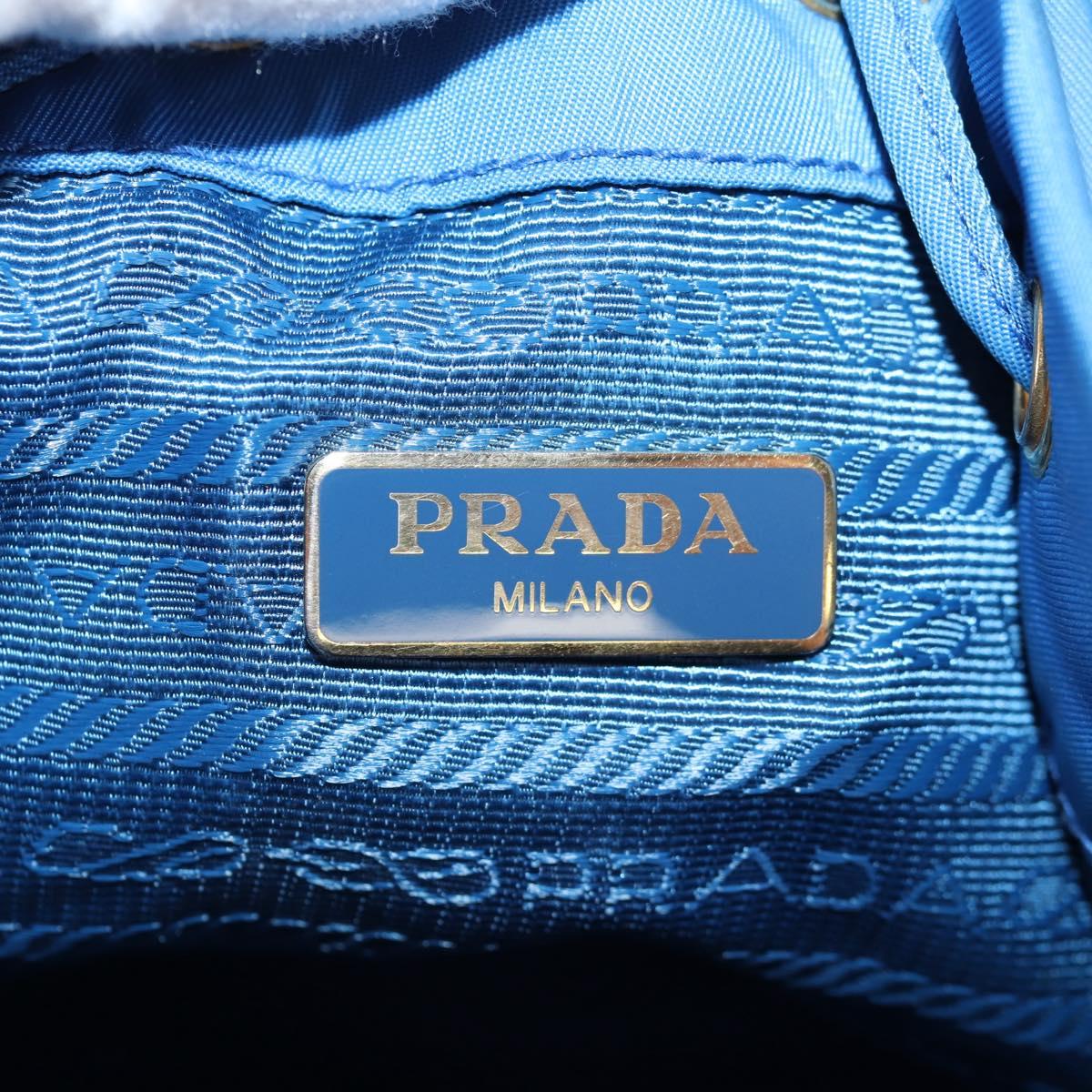 Prada Bucket bag, Blue, NYLON, handbag