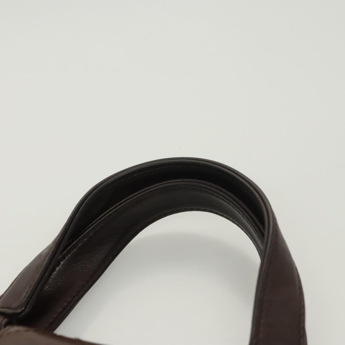Chanel Coco Mark, Brown, Leather, handbag