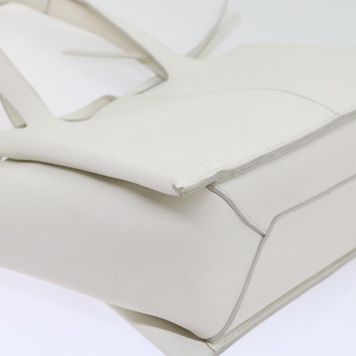 Céline -, White, Leather, shoulder