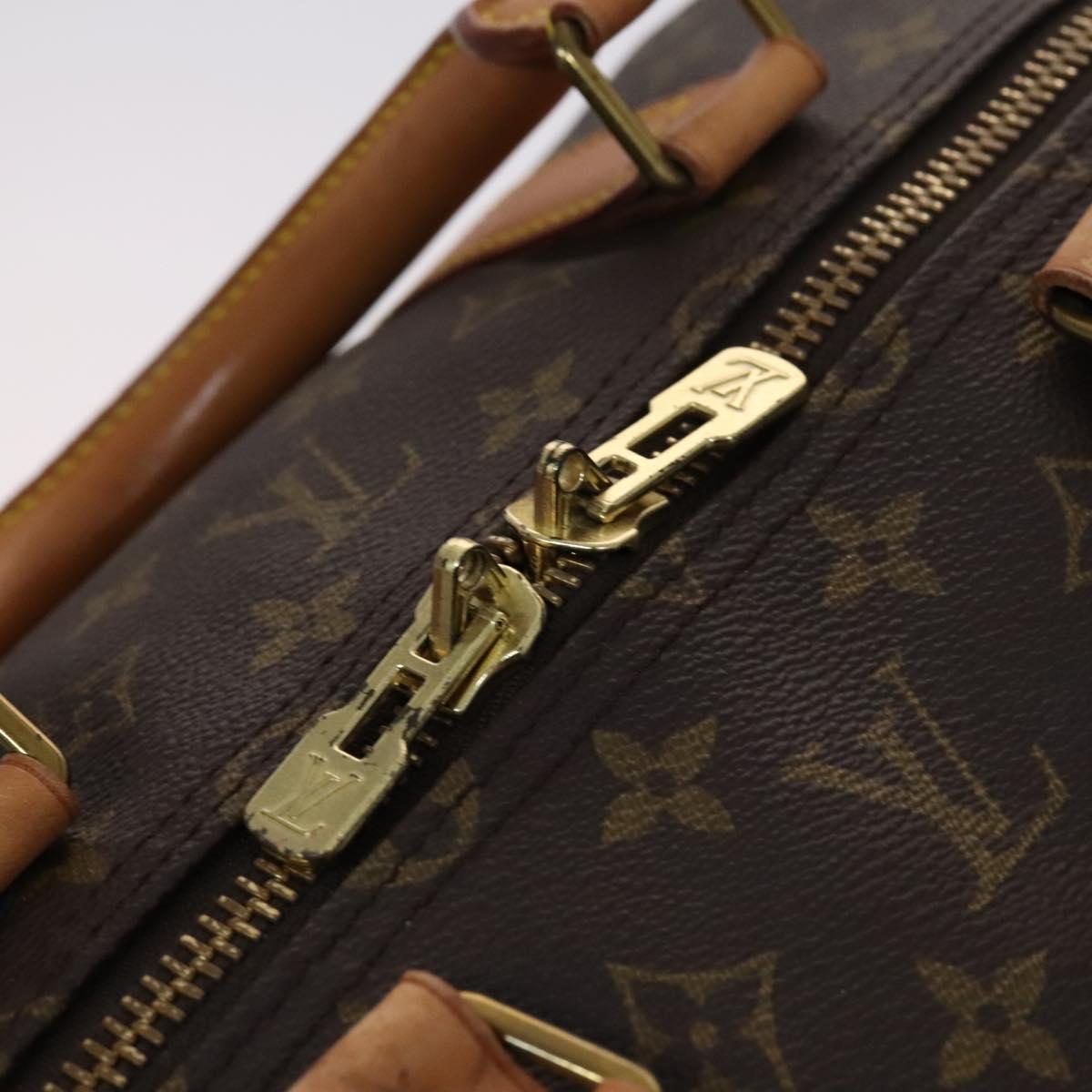 Louis Vuitton Keepall 55, Brown, Canvas, travel
