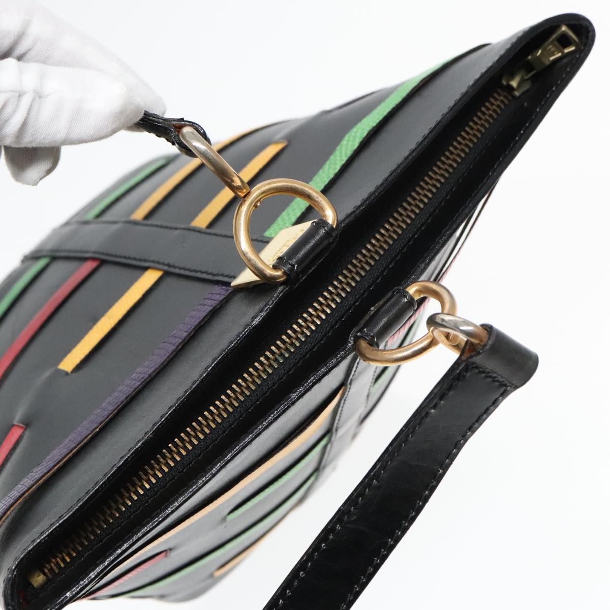 Céline, Black, Leather, shoulder