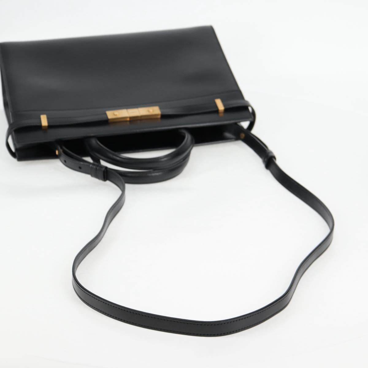 Saint Laurent Manhattan, Black, Leather, handbag