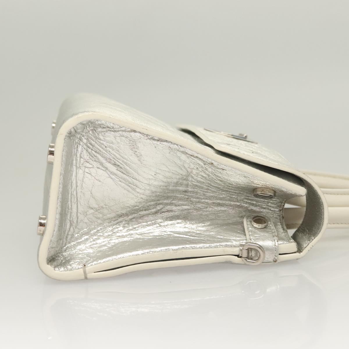 Dior Diorever, Silver, Leather, handbag