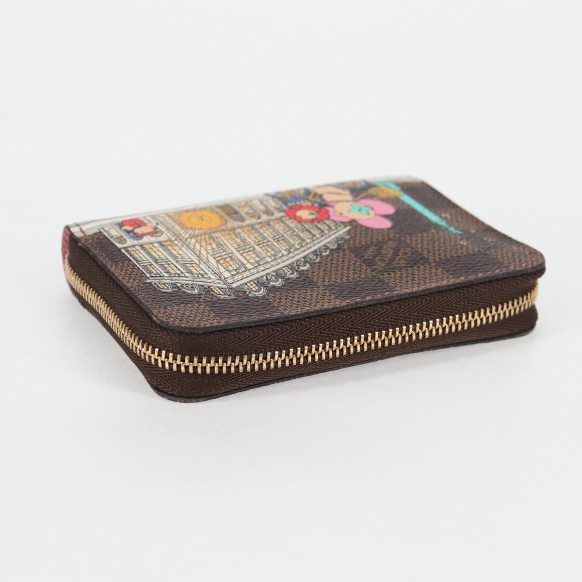 Louis Vuitton Zippy, Brown, Canvas, wallet