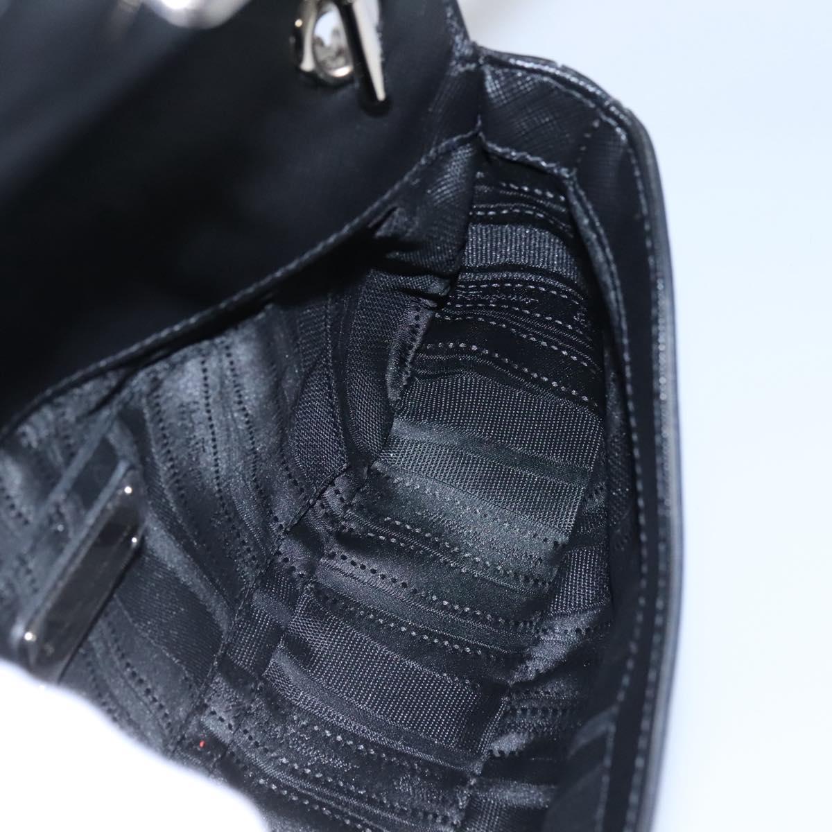 Salvatore Ferragamo Gancini, Black, Leather, shoulder