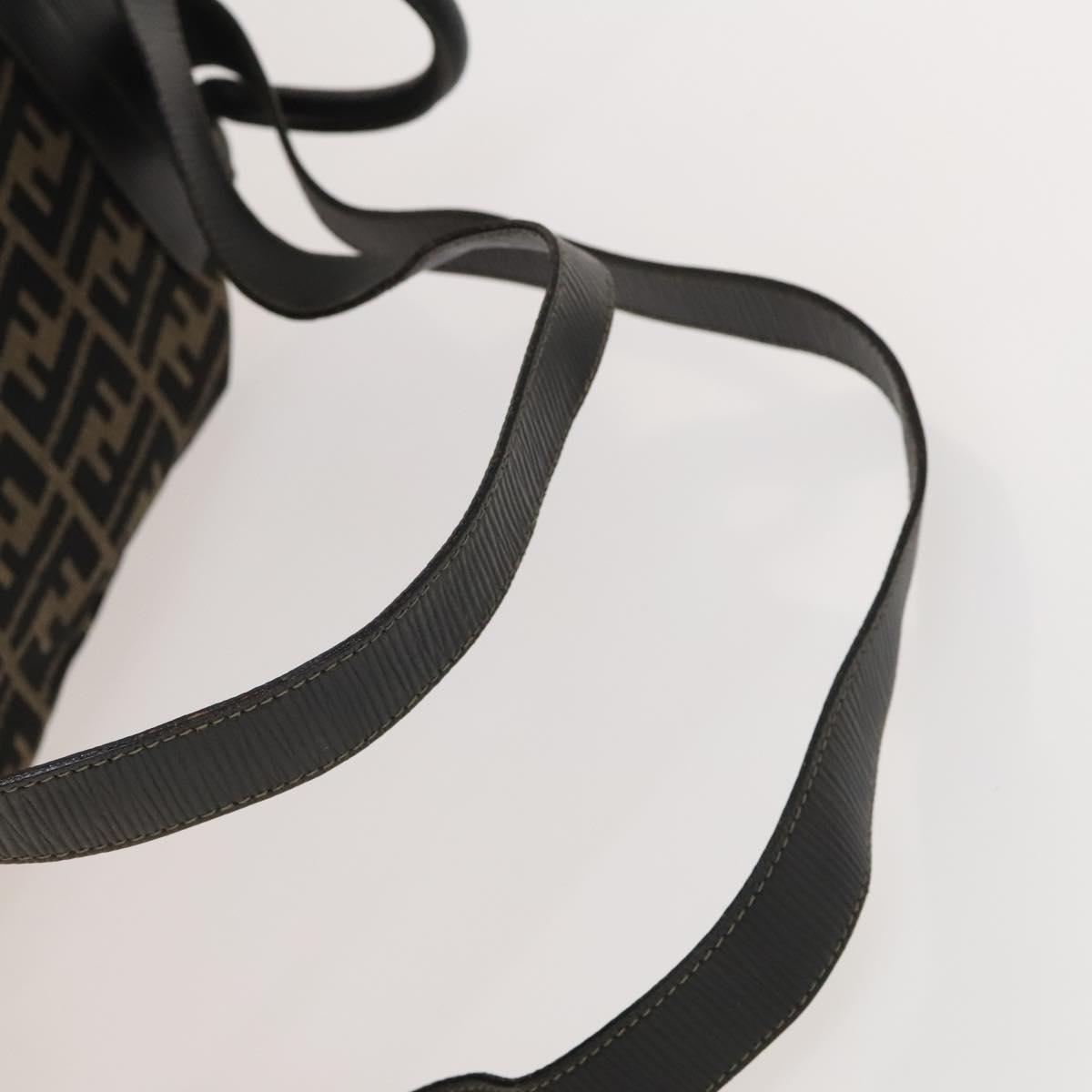 Fendi Zucca, Brown, Canvas, backpack