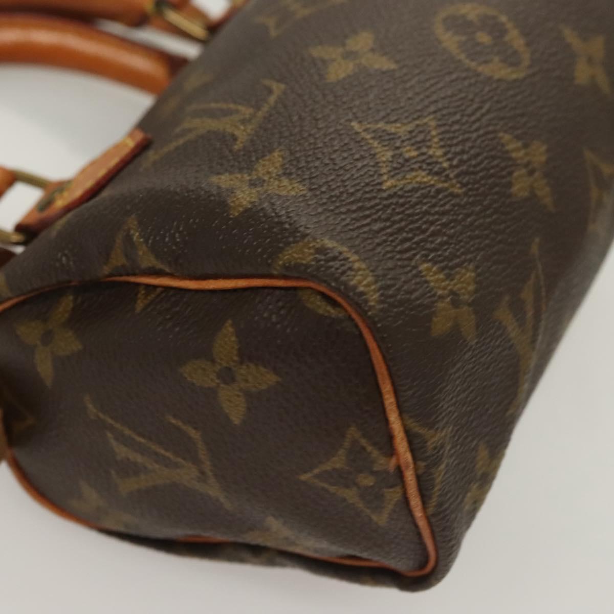 Louis Vuitton Mini speedy, Brown, "CANVAS, LEATHER", handbag