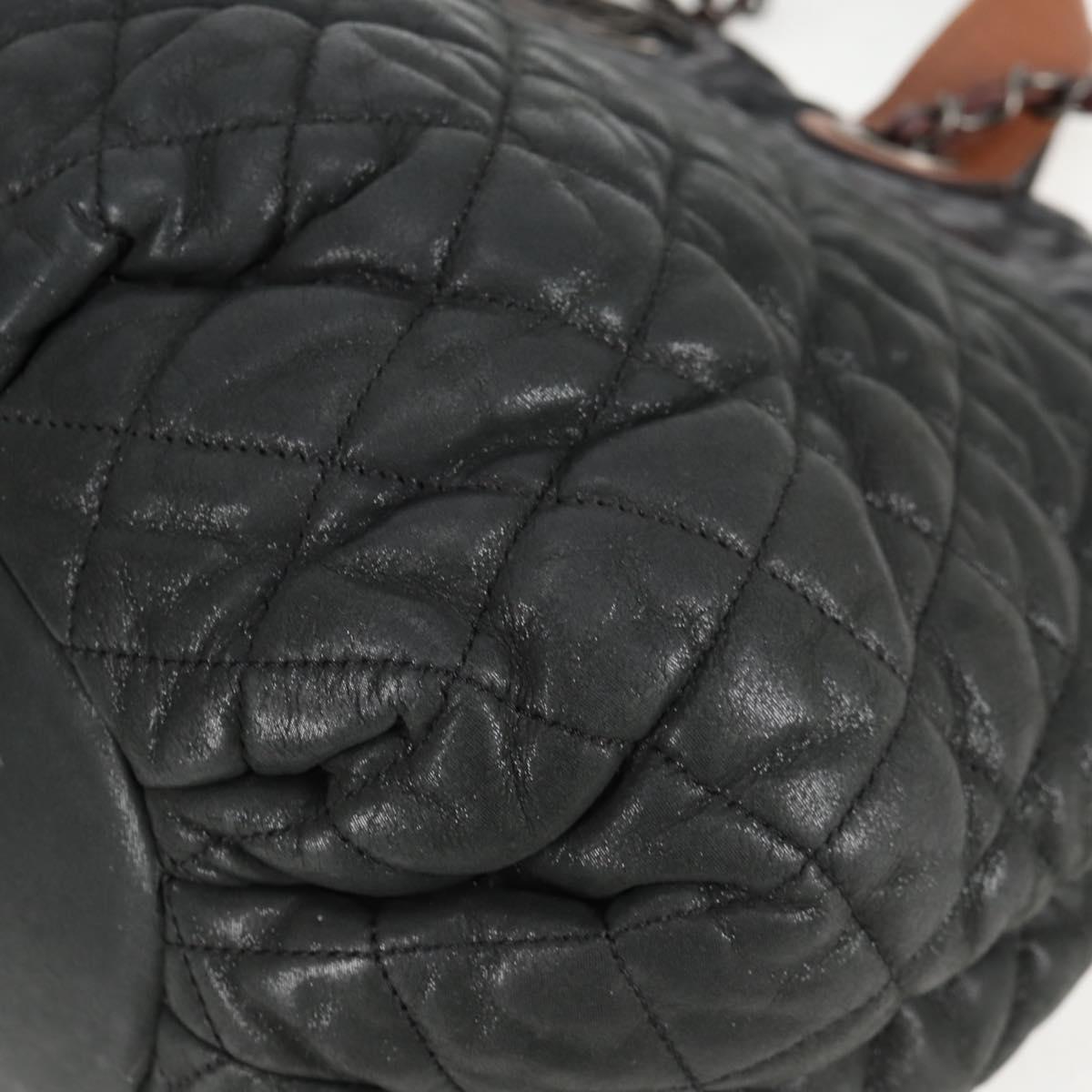 Chanel Cabas, Khaki, Leather, handbag