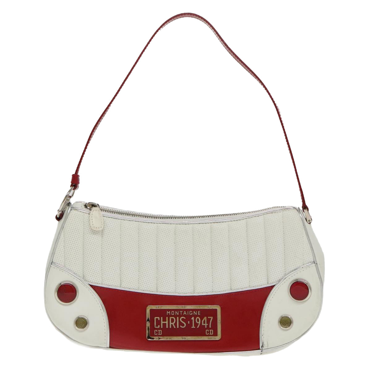 Dior Cadillac, White, Leather, shoulder