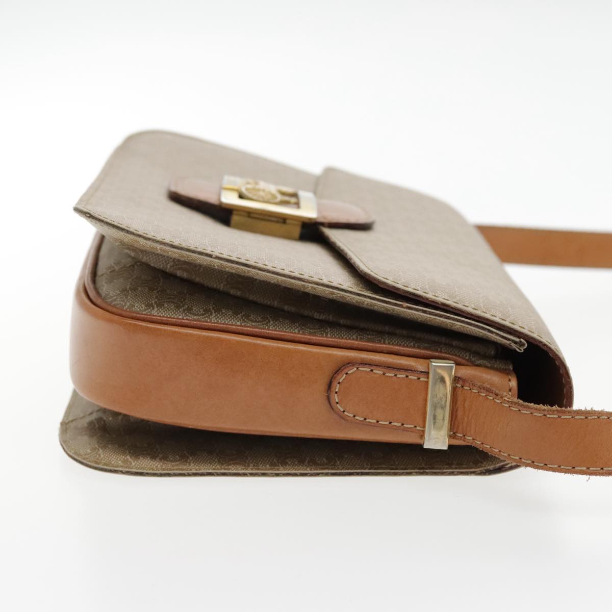 Céline Horse carriage, Beige, Canvas, shoulder