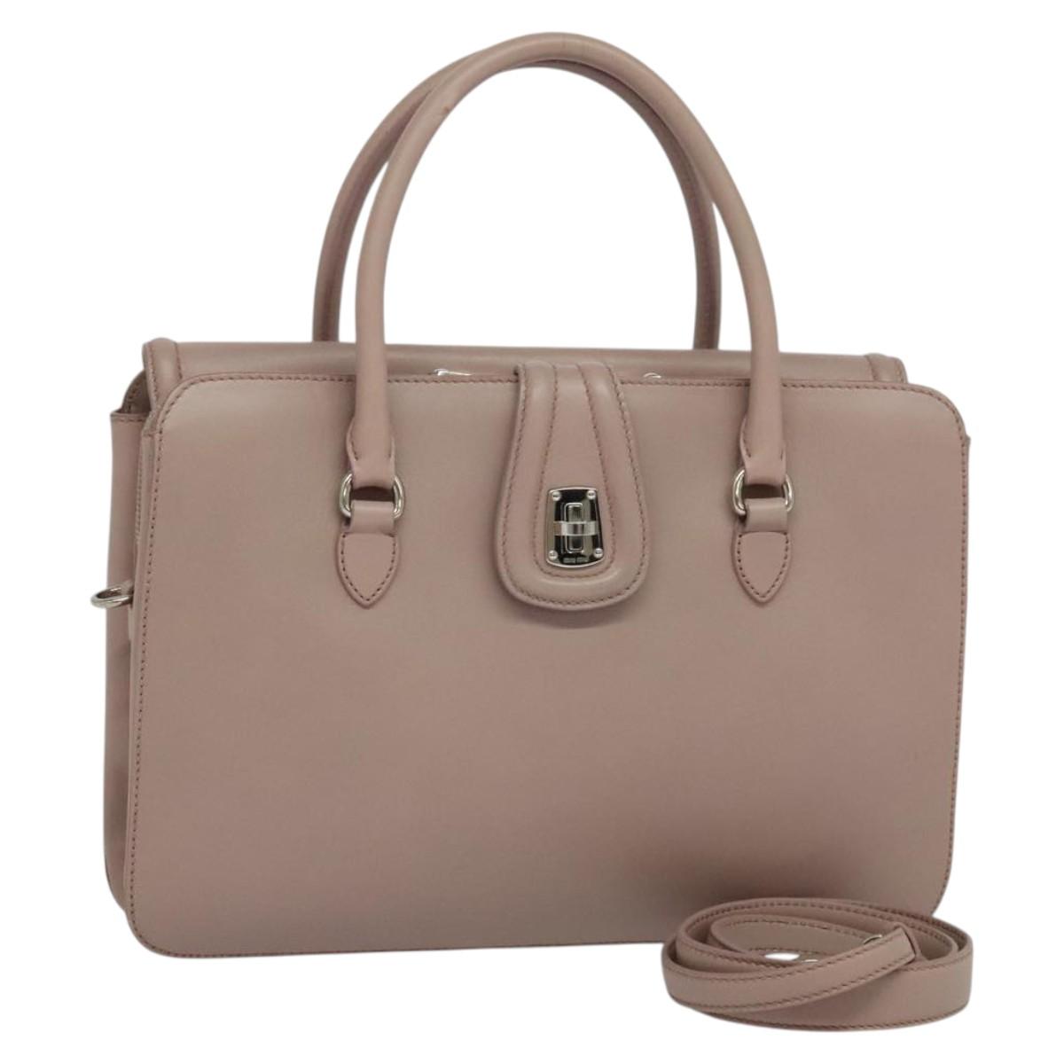 Miu Miu, Pink, Leather, handbag