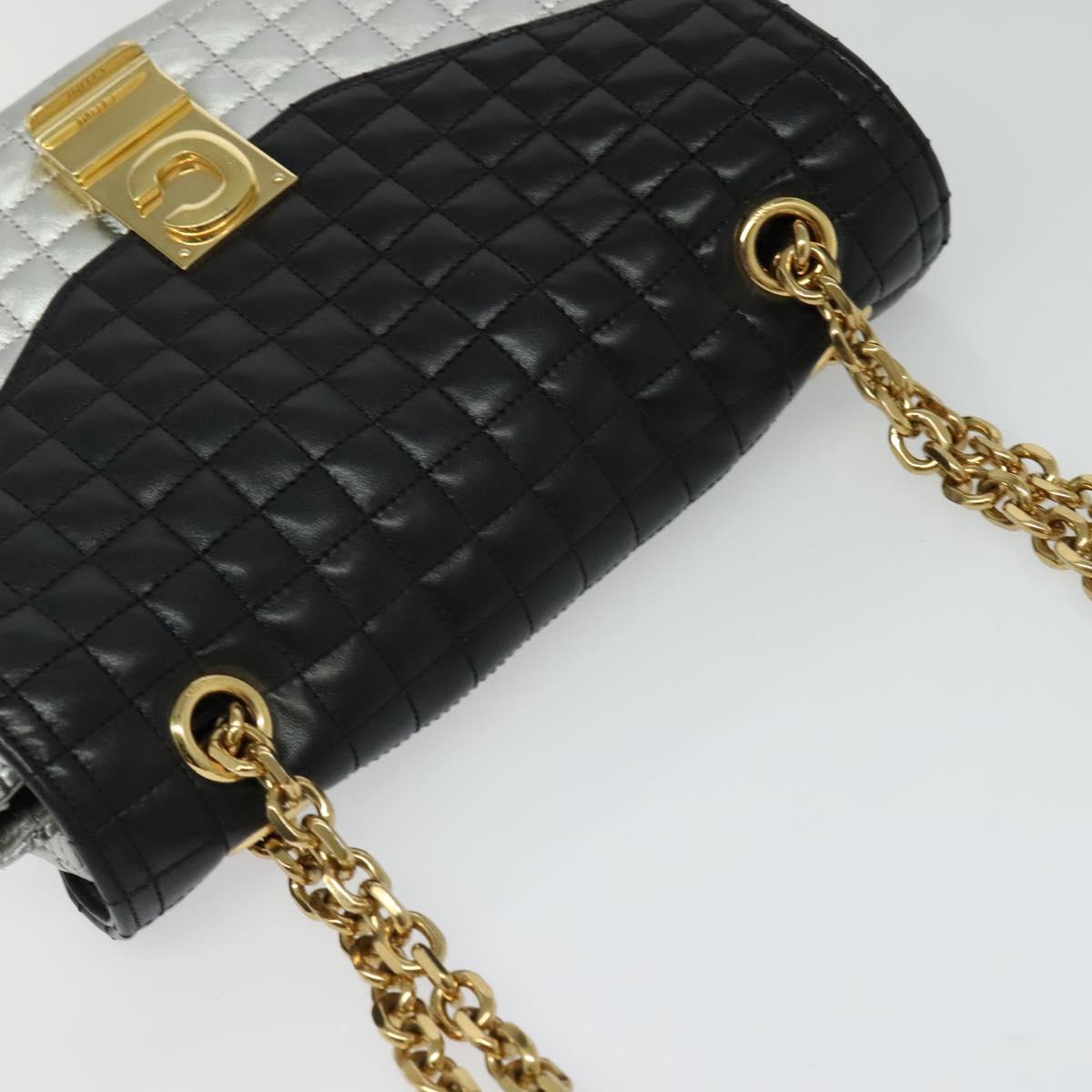 Céline C, Black, Leather, shoulder