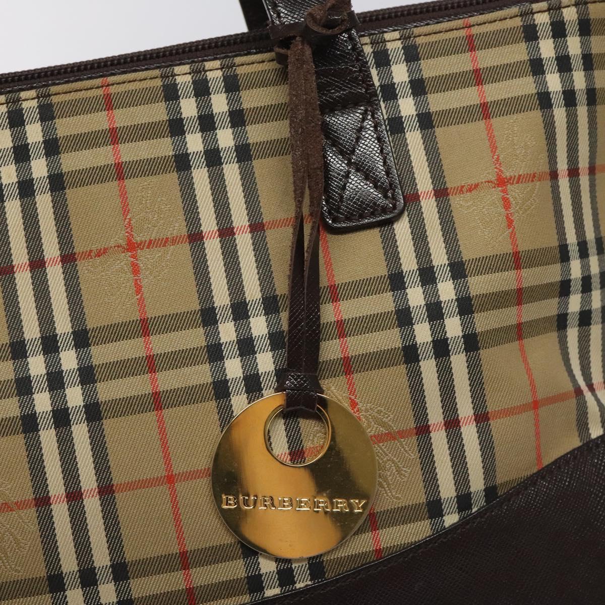 Burberry Nova Check, Beige, Canvas, tote