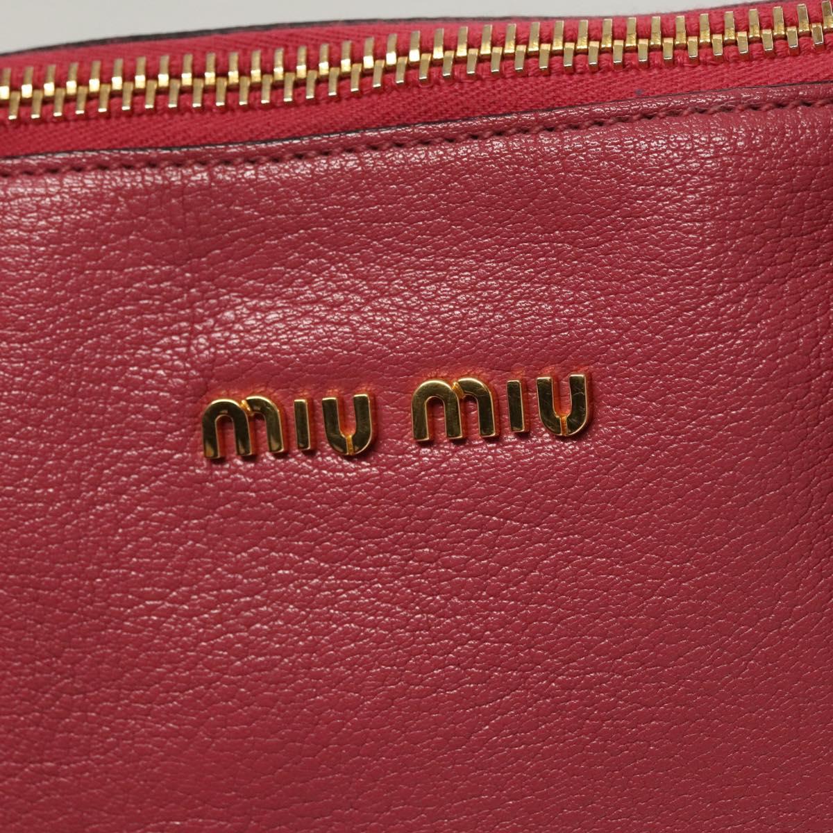 Miu Miu Madras, Pink, Leather, handbag