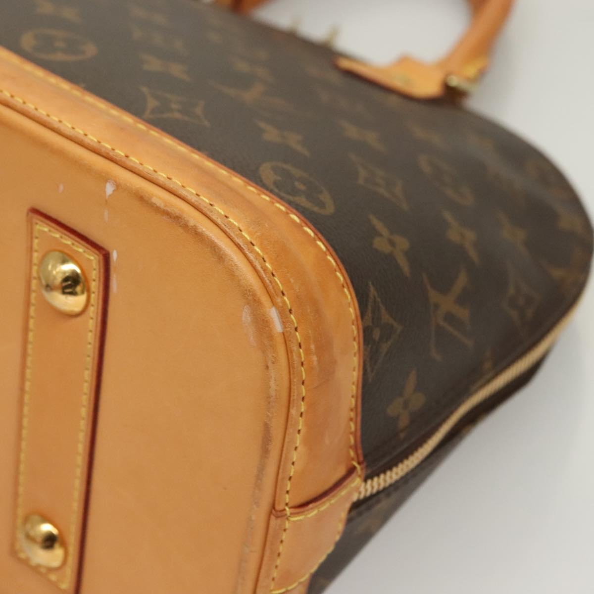 Louis Vuitton Alma, Brown, Canvas, handbag