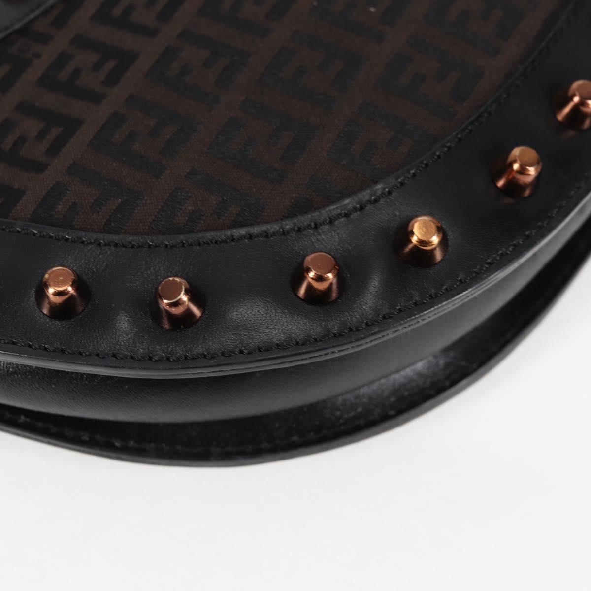 Fendi, Black, Canvas, shoulder