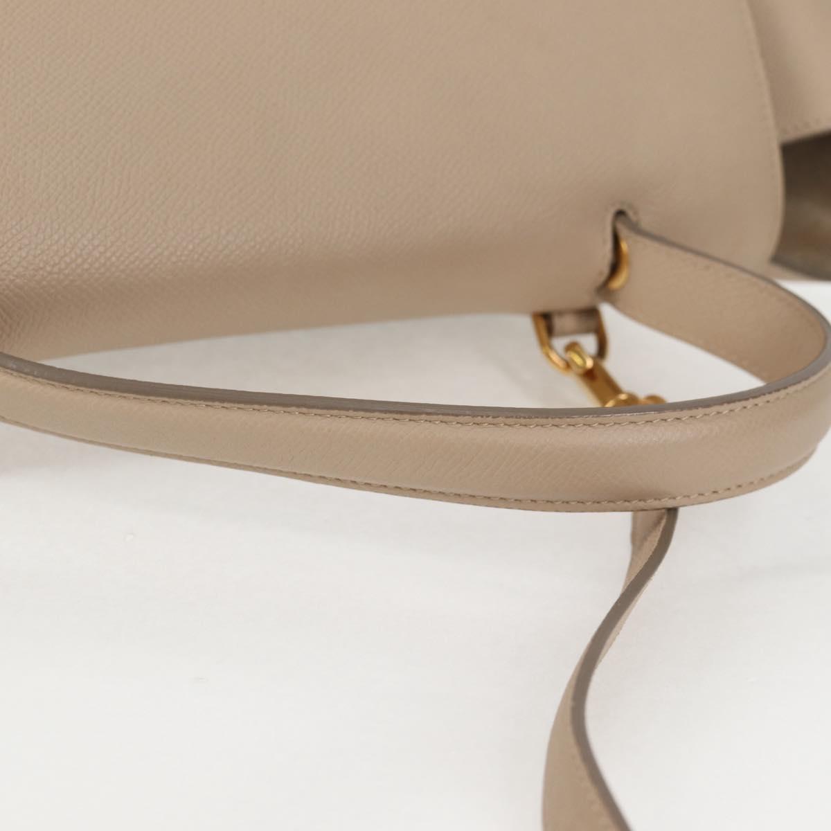 Céline Belt, Beige, Leather, handbag