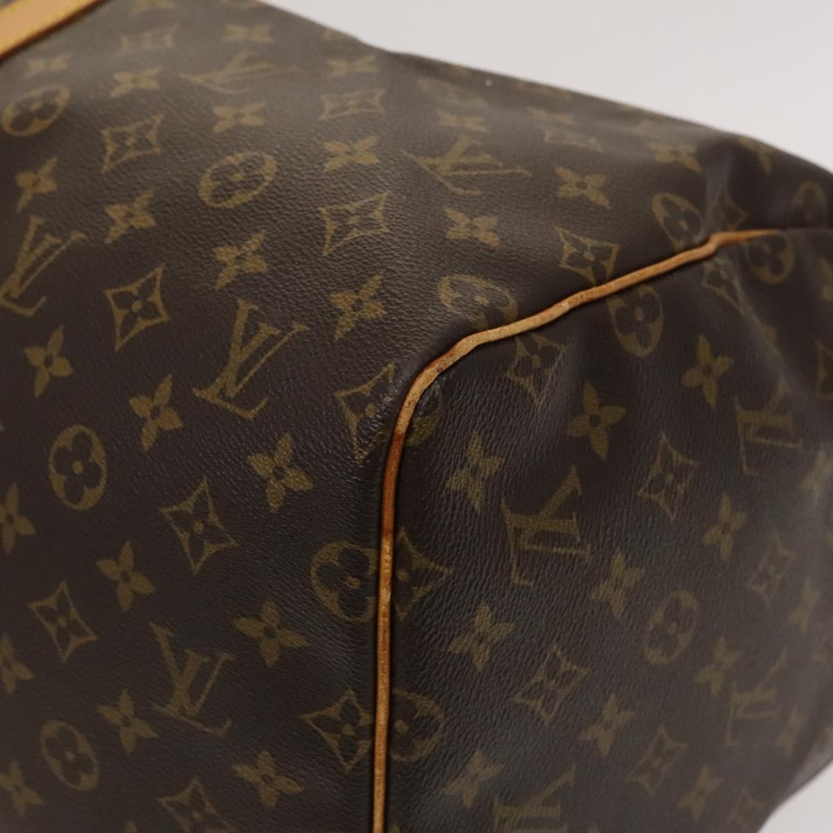 Louis Vuitton Keepall 55, Brown, Canvas, travel