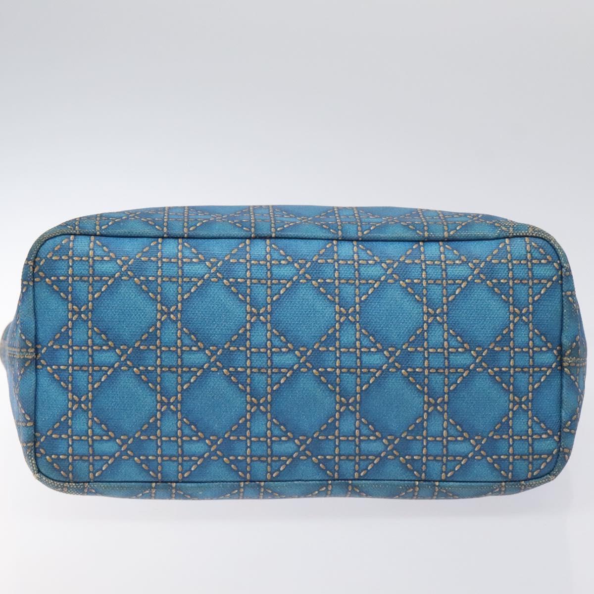 Dior Lady Dior, Blue, Canvas, handbag