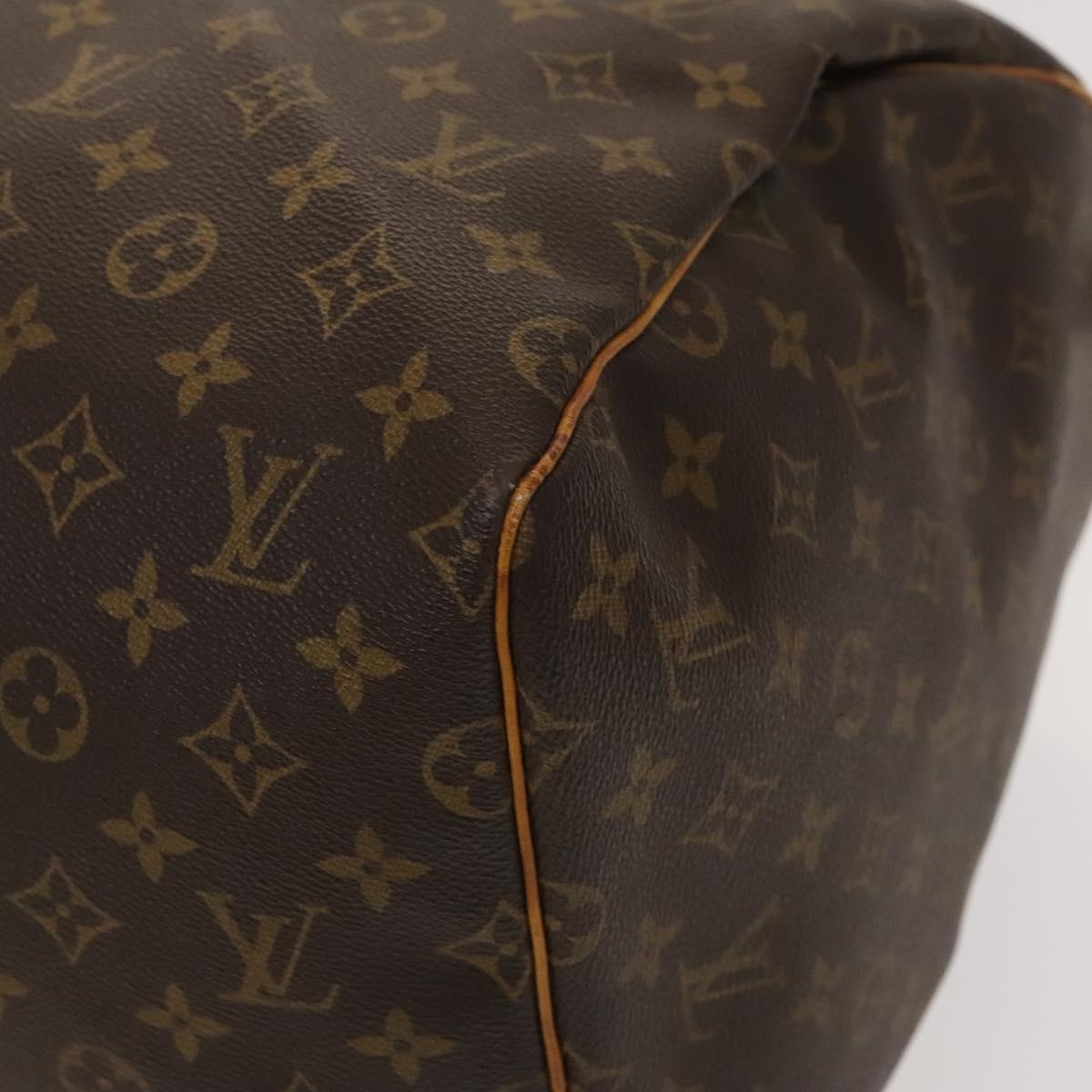 Louis Vuitton Keepall 55, Brown, Canvas, travel