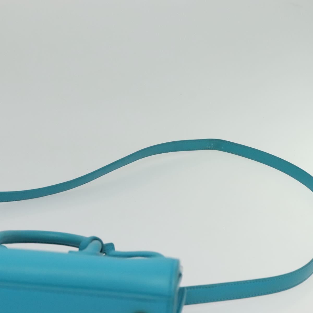 Yves Saint Laurent, Blue, Leather, handbag
