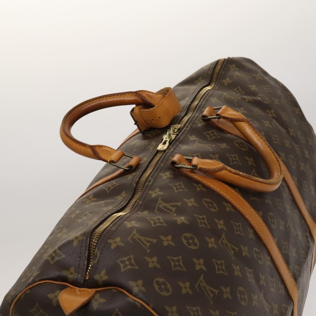 Louis Vuitton Keepall 60, Brown, Canvas, travel