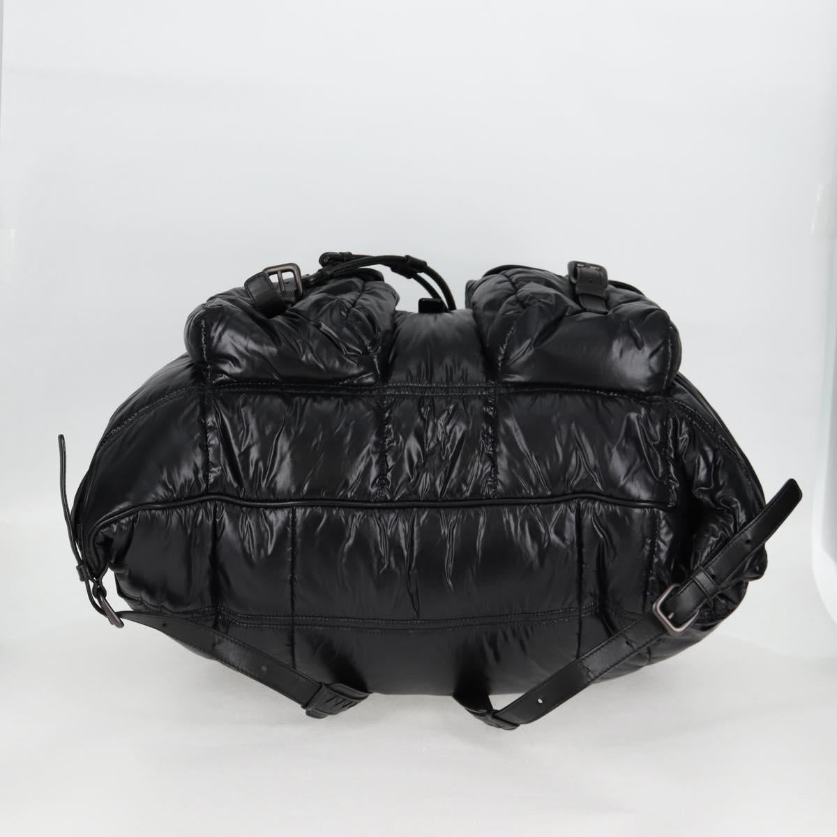 Bottega Veneta Spinnaker, Black, NYLON, backpack