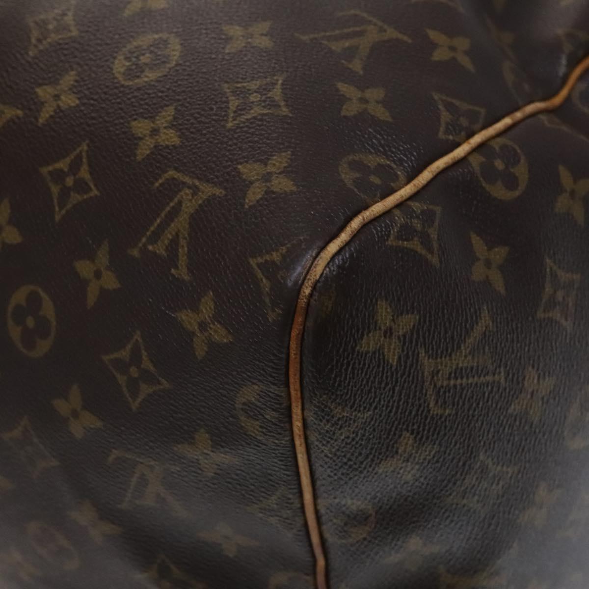 Louis Vuitton Keepall 55, Brown, Canvas, travel