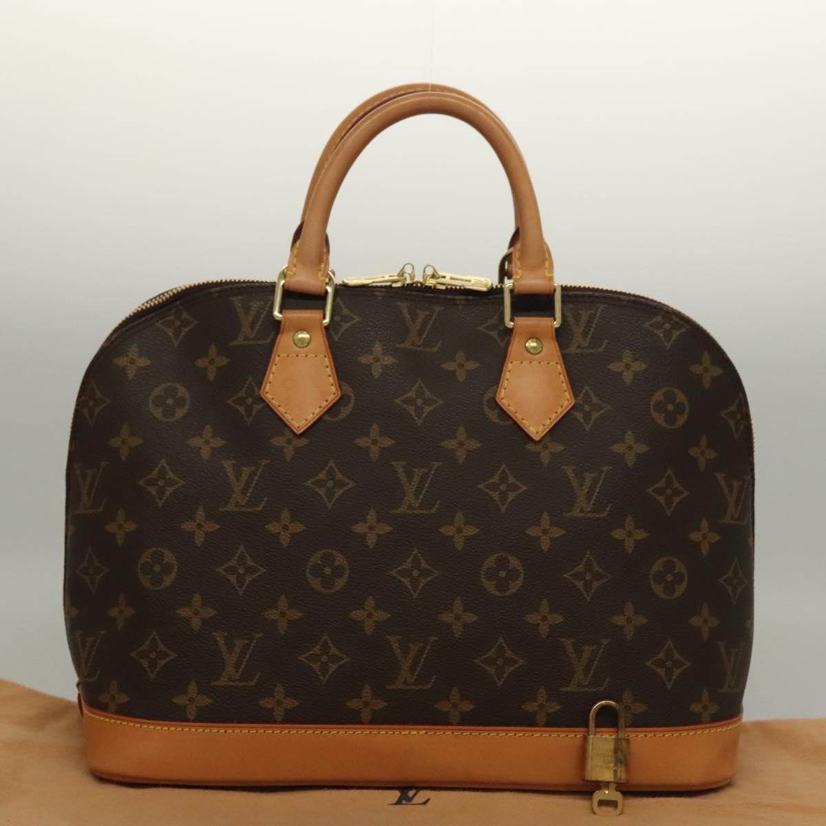 Louis Vuitton Alma, Brown, Canvas, handbag