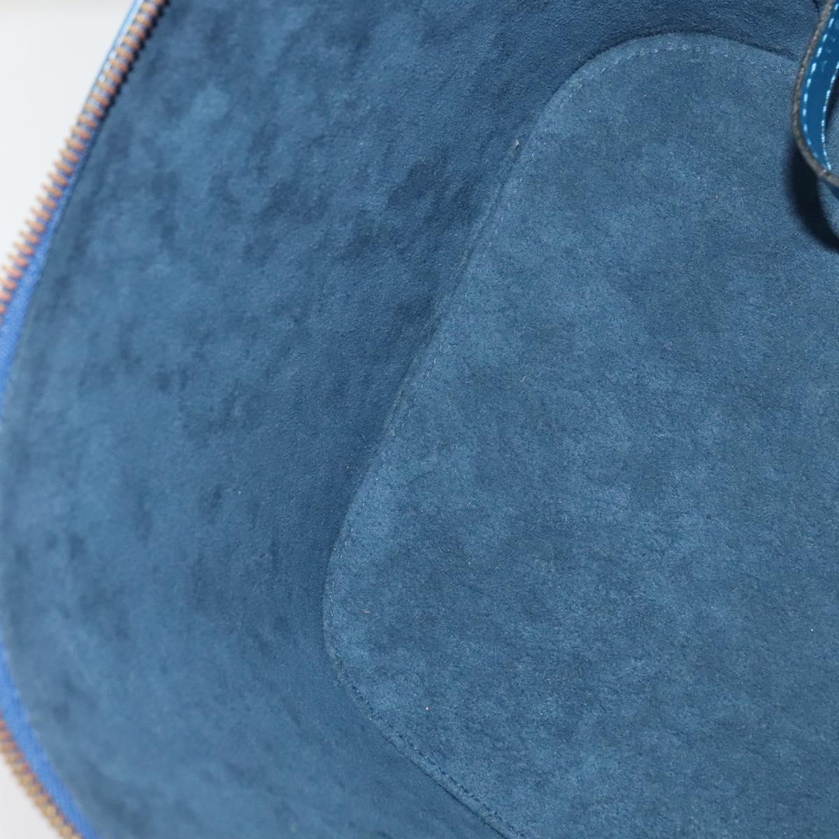 Louis Vuitton Nice, Blue, Leather, handbag